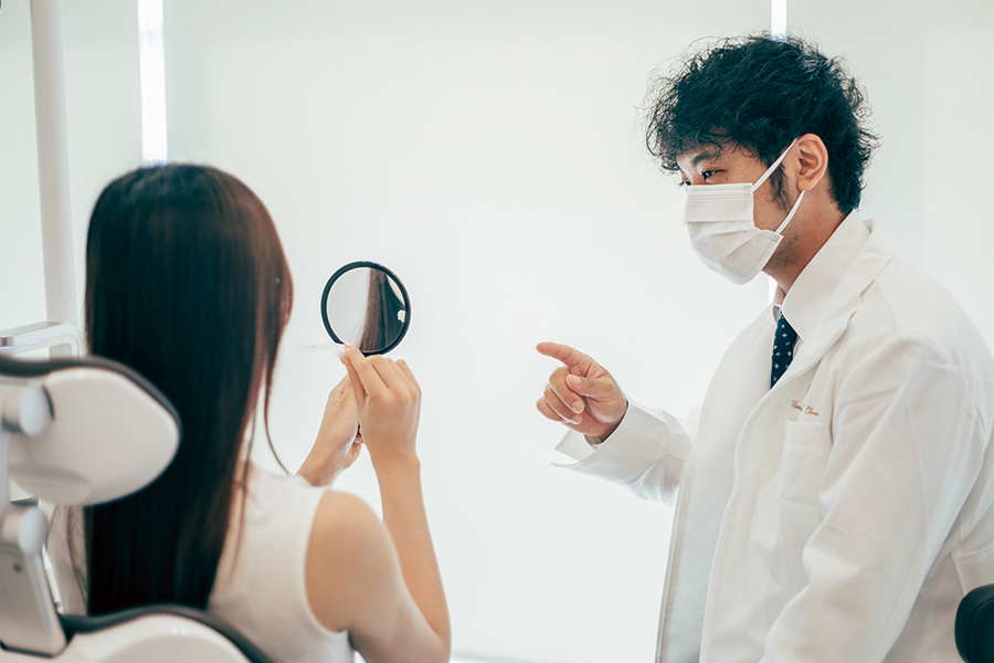 患者様の計画を立てている様子